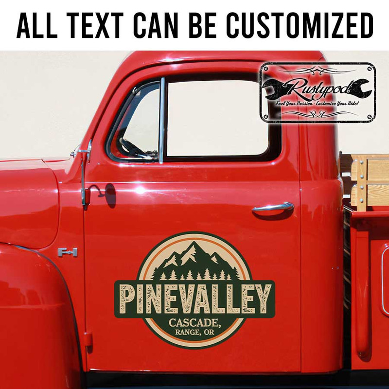 personalized pinevalley lettering sign adventure sign camping van lettering sticker 13515 - Image 2