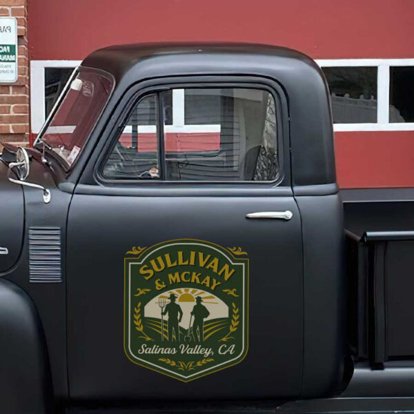 personalized farm lettering agriculture lettering tractor decal sticker 13516 - Image 3