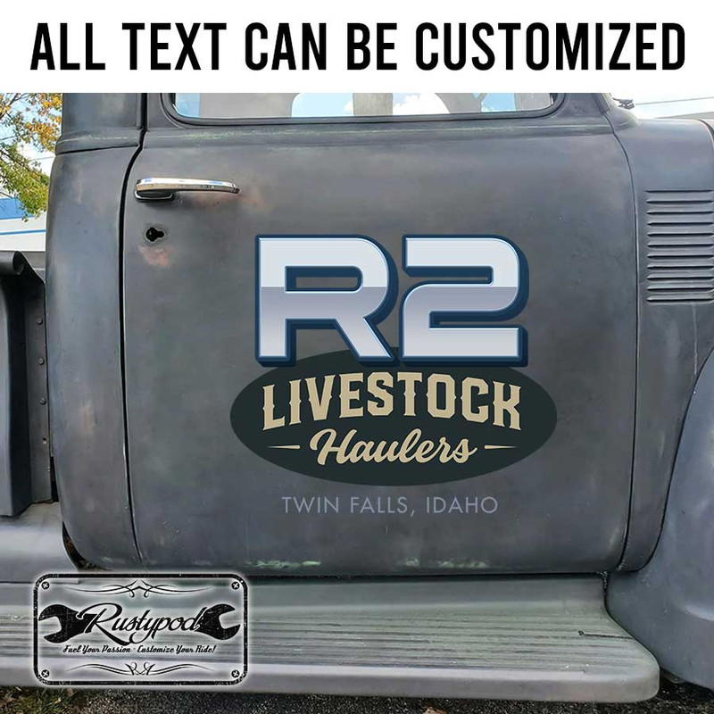 personalized farm lettering livestock lettering sign agriculture lettering truck graphics sticker 13519