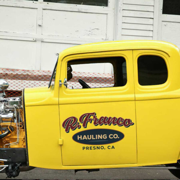 personalized hauling company truck graphics shop truck door art garage sign sticker 13520 - Image 3