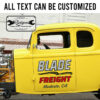 personalized freight company sign truck graphics car lettering sticker 13529
