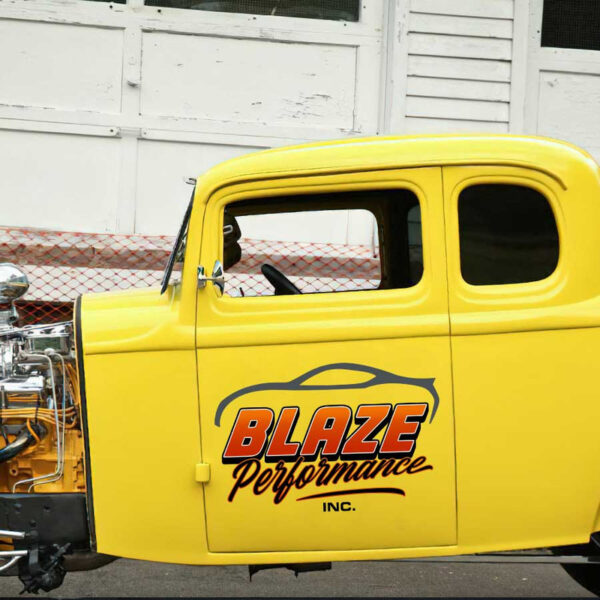 personalized performance garage lettering vehicle lettering car door sign sticker 13530 - Image 3