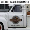 personalized woodworking lettering hand craft workshop sign sticker 13531