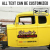 personalized auto works sign garage sign vehicle lettering sticker 13533