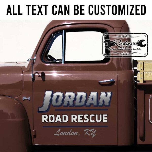 personalized truck graphics company lettering vehicle lettering sticker 13535 - Image 2