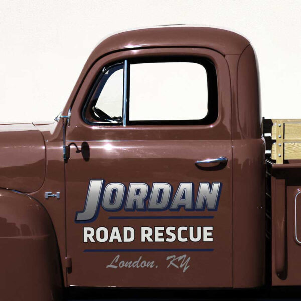 personalized truck graphics company lettering vehicle lettering sticker 13535 - Image 3