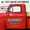 personalized truck graphics us dot lettering freight company sign sticker 13537