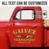 personalized transport company sign logistic company lettering truck graphics sticker 13545