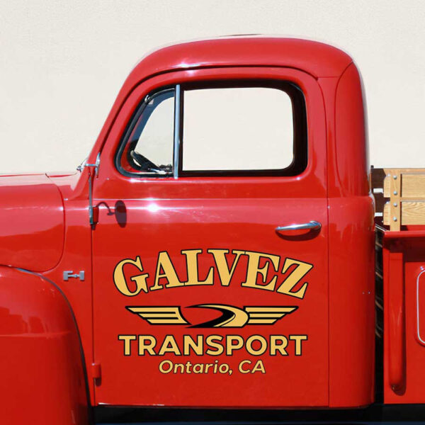 personalized transport company sign logistic company lettering truck graphics sticker 13545 - Image 3