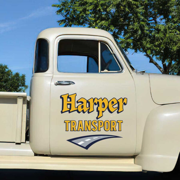 personalized transport company sign truck graphics trucking company sign sticker 13547 - Image 3