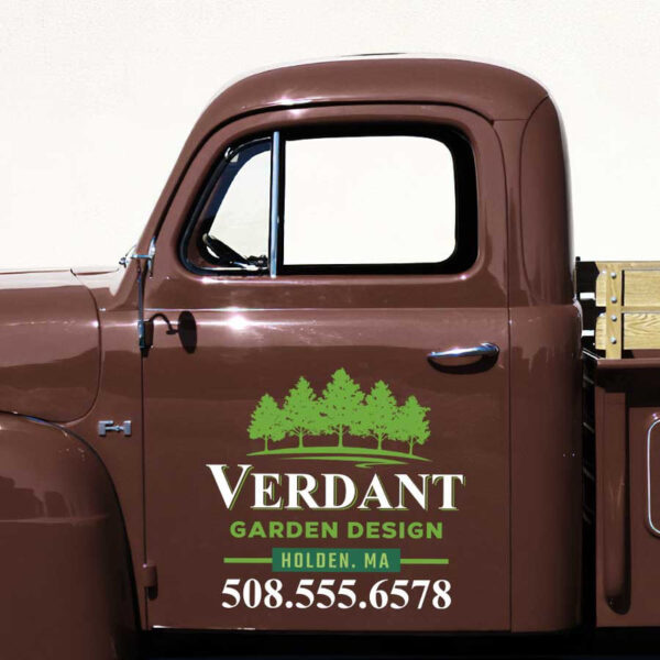 personalized garden design company landscaping company sign tree service company sign sticker 13551 - Image 3