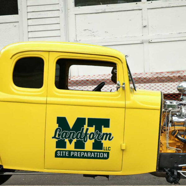 personalized company sign text lettering vehicle lettering sticker 13553 - Image 3