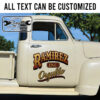 personalized commercial trucking company sign vehicle letteing truck lettering sticker 13554