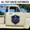 personalized recovery garage sign towing company vehicle lettering sticker 13555