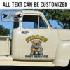 personalized usdot lettering towing truck company sign recovery garage sign sticker 13557