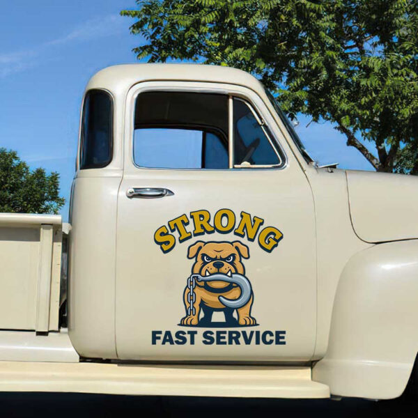 personalized usdot lettering towing truck company sign recovery garage sign sticker 13557 - Image 3
