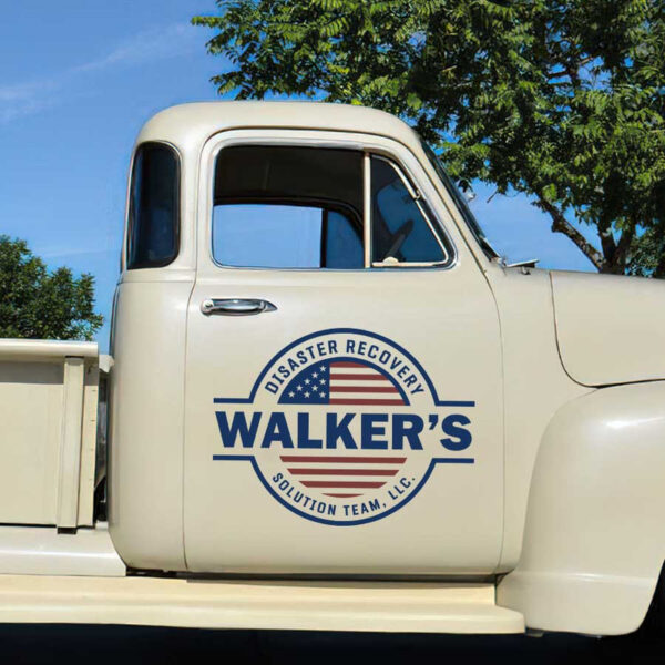 personalized us flag lettering recovery garage sign truck graphics us dot lettering sticker 13559 - Image 3