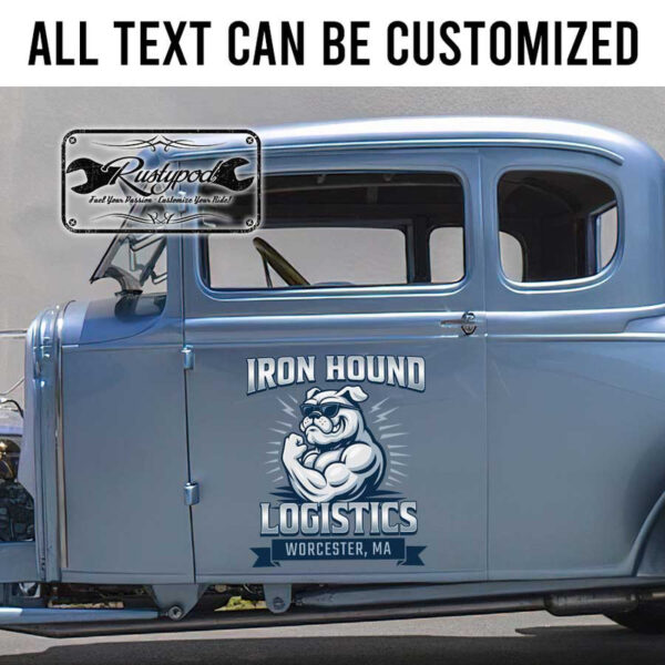 personalized logistic company lettering sign sign truck graphix trucking lettering pisbull logistic sticker 13560 - Image 2