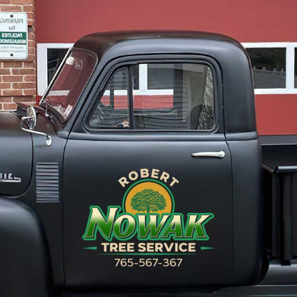 personalized tree service landscape lettering sign us dot lettering sign sticker 13561 - Image 3
