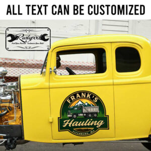 personalized truck graphics hauling company sign vehicle lettering sticker 13576