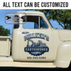 personalized earth work company lettering truck graphics excavator company sign construction company lettering sticker 13577