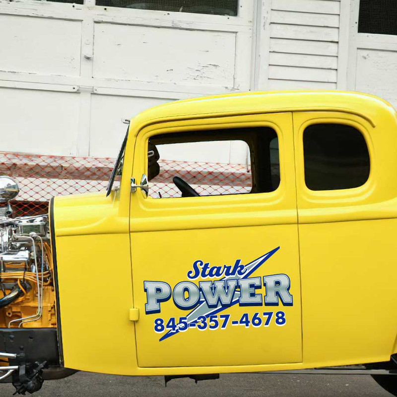 personalized electric company sign truck graphics pick up door sign sticker 13587 - Image 3