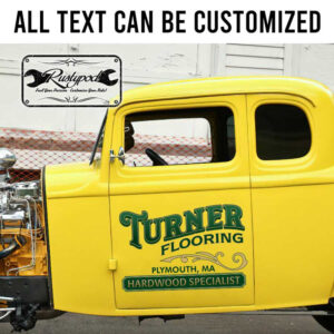 personalized flooring company sign vehicle lettering sign writing sticker 13594