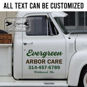 personalized landscape company lettering tree service company lettering arbor care lettering sticker 13602