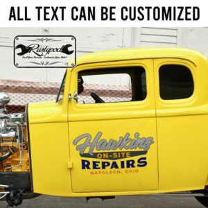 personalized garage lettering company lettering car lettering car door art sticker 13611