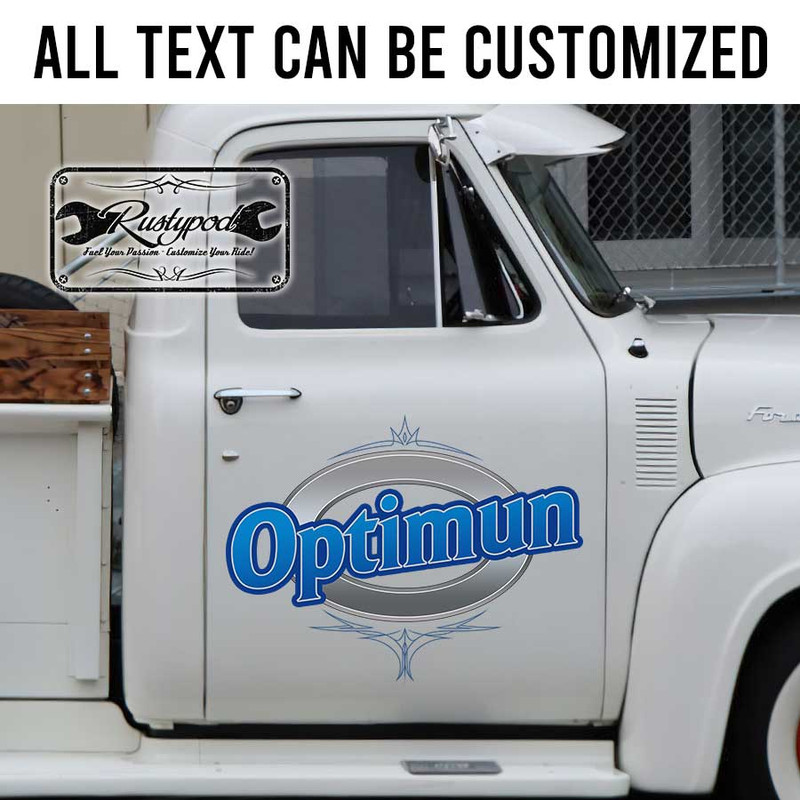 personalized pinstriping sign company lettering car lettering vehicle lettering sign sticker 13621 - Image 2