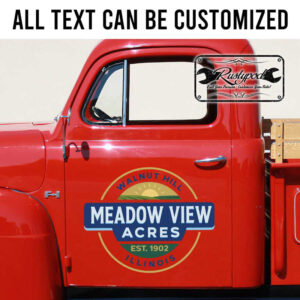 personalized farm sign acres lettering agriculture sign tractor lettering truc lettering sticker 13625