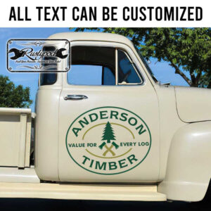 personalized timber woodworking door sign truck lettering vehicle lettering sticker 13630