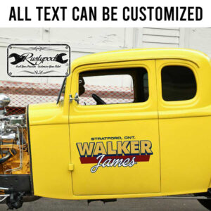 personalized company sign truck graphics truck lettering sticker 13644