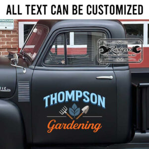 personalized garden design company landscaping company sign tree service company sign sticker 13649