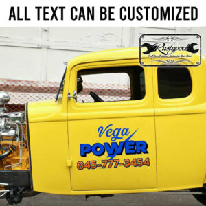 personalized electric company sign truck graphics pick up door sign sticker 13653