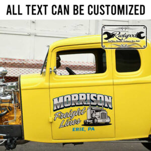personalized truck graphics freight line company sign us dot lettering sticker 13662