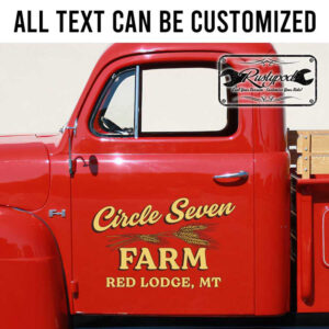 personalized farm sign ranch sign agriculture lettering tractor lettering sticker 13664