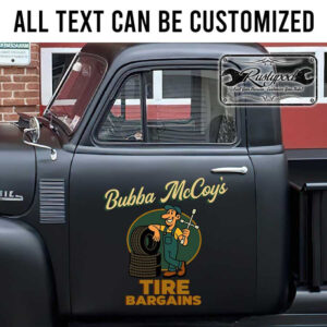personalized tire garage sign tire shop lettering kustom kulture lettering hand paint sign sticker 13678