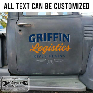 personalized pinstriping logistic company sign truck graphics transport company sign sticker 13683