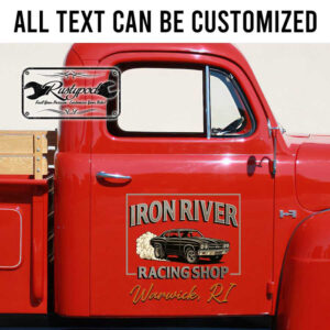 personalized racing shop hot rod garage sign recovery garage body shop sign sticker 13693