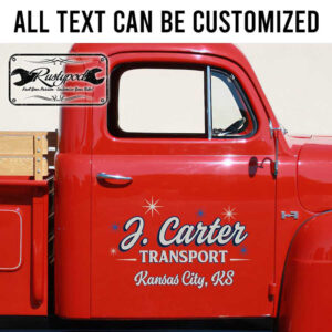 personalized truck graphics decal car lettering decal transport company lettering sign sticker 13716