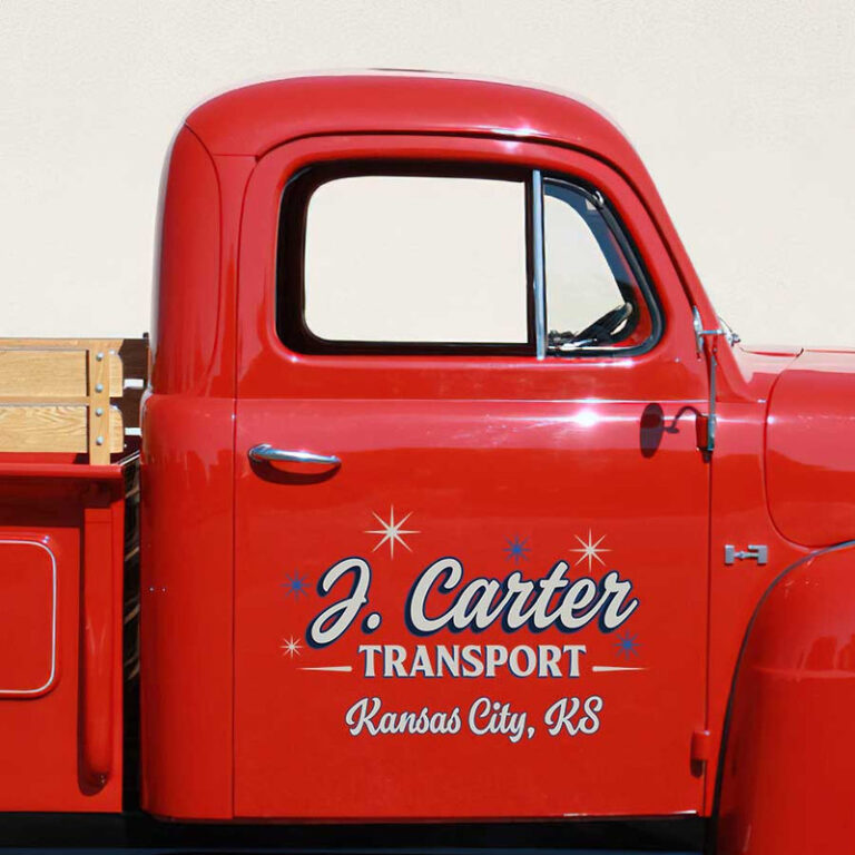 Auto Lettering Decals personalized truck graphics decal car lettering decal transport company ...