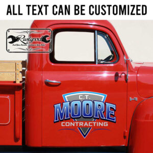 personalized contracting company lettering decal vehicle graphics car lettering construction company lettering sticker 13719
