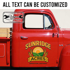 personalized farm lettering sticker truck door sign decal car lettering decal sticker 13734