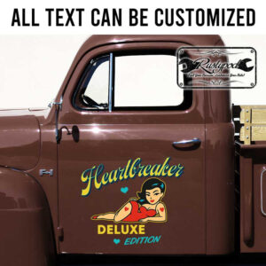 personalized pinup girl sticker hot rod sticker kustom kulture decal car lettering sticker 13735