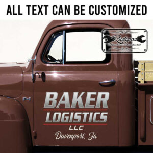 personalized truck graphics decal logistic company sign lettering decal transport company sign sticker 13750