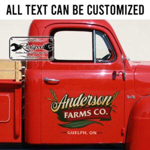 personalized farm sign decal tractor decal truck graphics sticker 13751