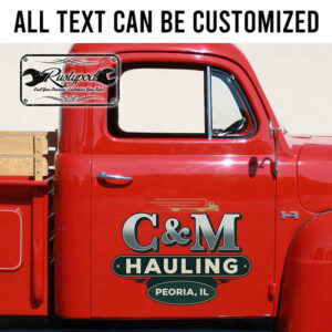personalized hauling company lettering decal transport company lettering decal truck graphics sticker 13752