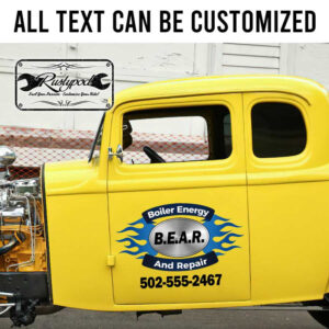 personalized company lettering decal vehicle lettering decal truck graphics sticker 13762