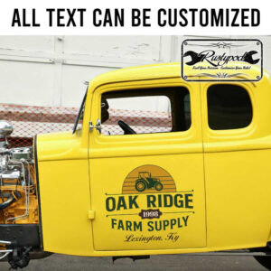 personalized farm lettering decal tractor lettering farm supply lettering decal truck graphics sticker 13763